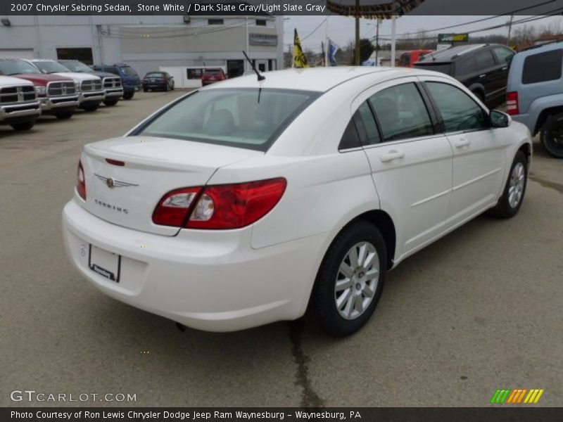 Stone White / Dark Slate Gray/Light Slate Gray 2007 Chrysler Sebring Sedan