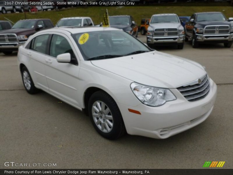 Stone White / Dark Slate Gray/Light Slate Gray 2007 Chrysler Sebring Sedan