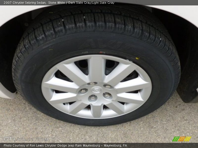 Stone White / Dark Slate Gray/Light Slate Gray 2007 Chrysler Sebring Sedan
