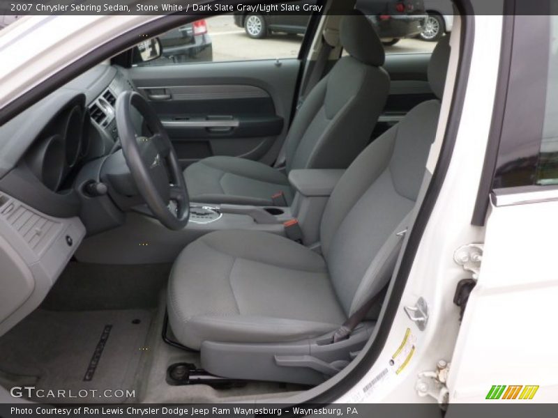 Stone White / Dark Slate Gray/Light Slate Gray 2007 Chrysler Sebring Sedan