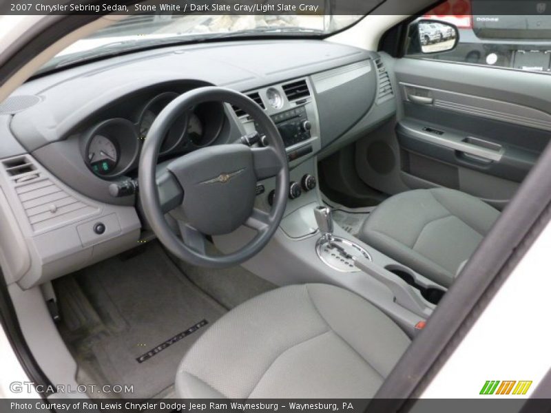 Stone White / Dark Slate Gray/Light Slate Gray 2007 Chrysler Sebring Sedan