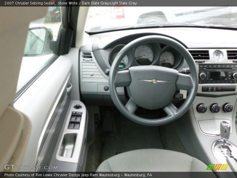 Stone White / Dark Slate Gray/Light Slate Gray 2007 Chrysler Sebring Sedan