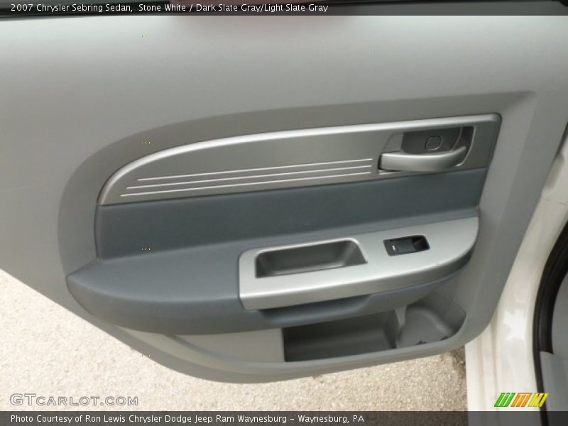 Stone White / Dark Slate Gray/Light Slate Gray 2007 Chrysler Sebring Sedan