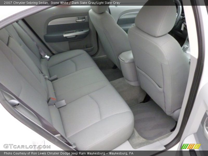 Stone White / Dark Slate Gray/Light Slate Gray 2007 Chrysler Sebring Sedan