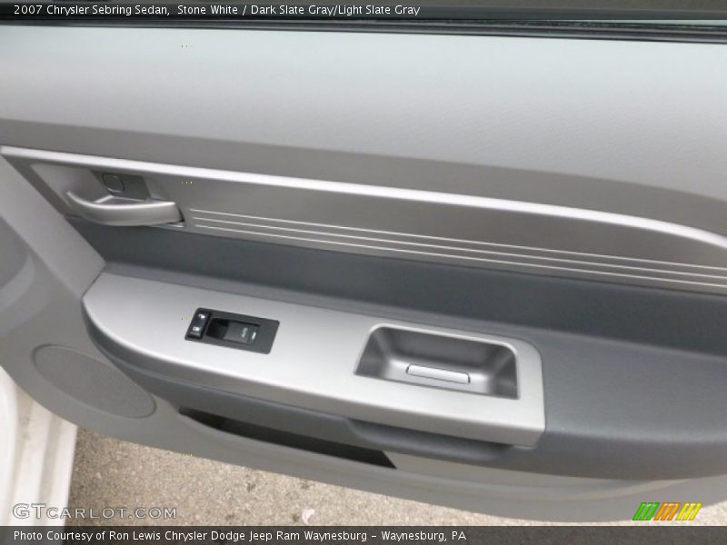 Stone White / Dark Slate Gray/Light Slate Gray 2007 Chrysler Sebring Sedan
