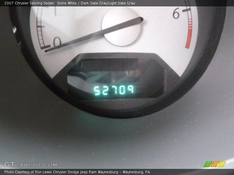 Stone White / Dark Slate Gray/Light Slate Gray 2007 Chrysler Sebring Sedan