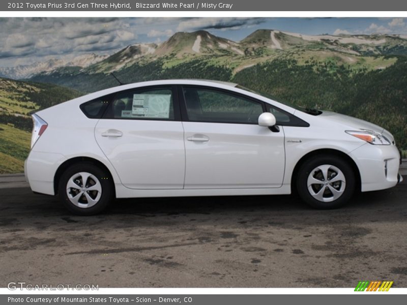  2012 Prius 3rd Gen Three Hybrid Blizzard White Pearl