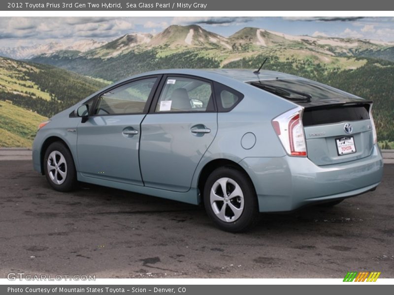 Sea Glass Pearl / Misty Gray 2012 Toyota Prius 3rd Gen Two Hybrid