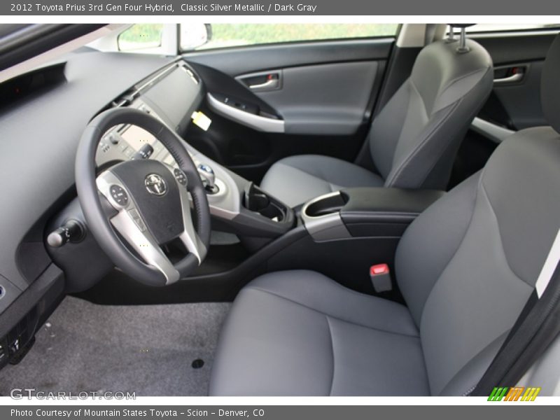 Classic Silver Metallic / Dark Gray 2012 Toyota Prius 3rd Gen Four Hybrid