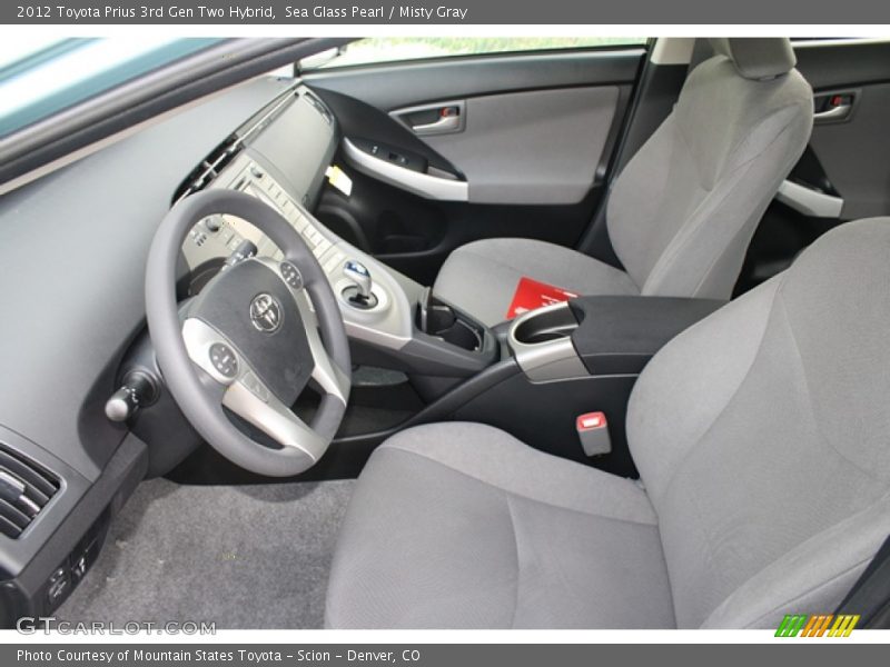  2012 Prius 3rd Gen Two Hybrid Misty Gray Interior