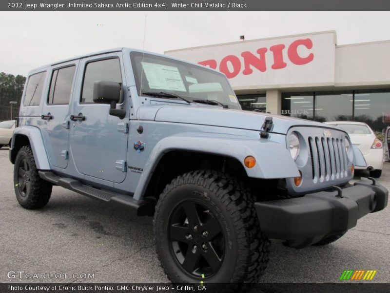 Winter Chill Metallic / Black 2012 Jeep Wrangler Unlimited Sahara Arctic Edition 4x4