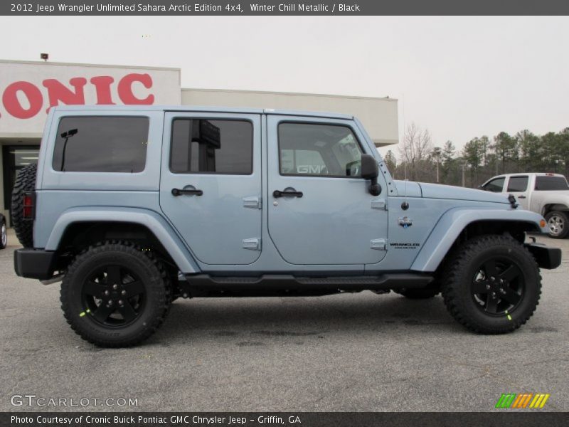 Winter Chill Metallic / Black 2012 Jeep Wrangler Unlimited Sahara Arctic Edition 4x4