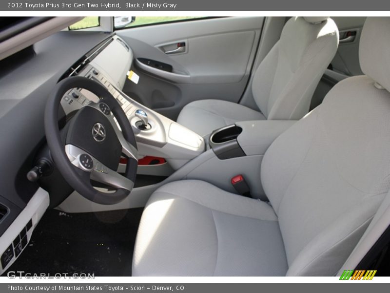  2012 Prius 3rd Gen Two Hybrid Misty Gray Interior