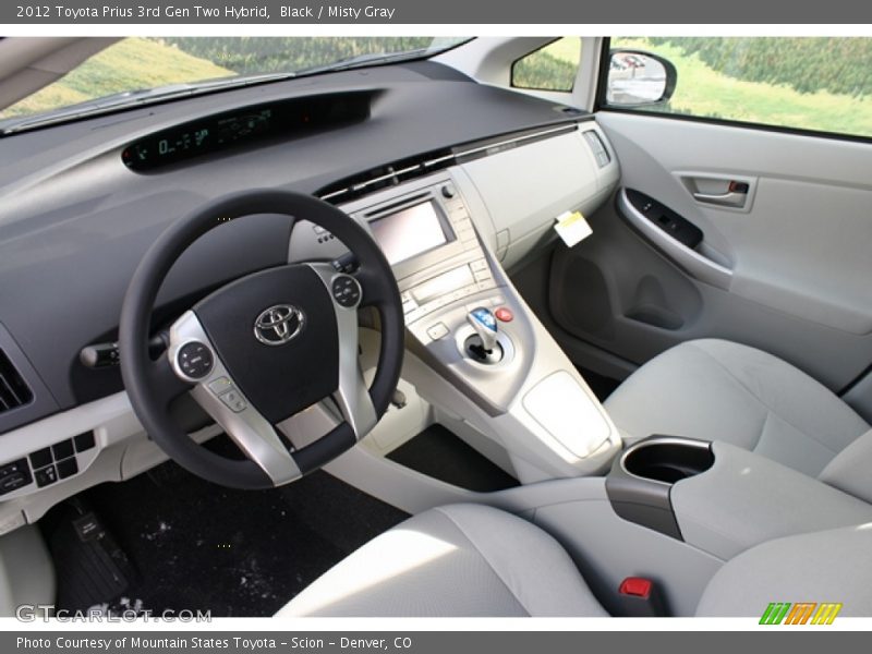  2012 Prius 3rd Gen Two Hybrid Misty Gray Interior