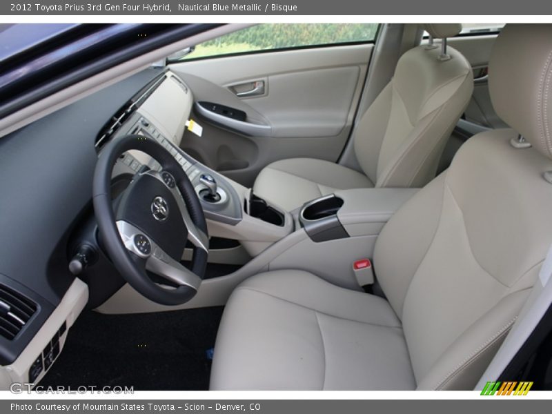 2012 Prius 3rd Gen Four Hybrid Bisque Interior