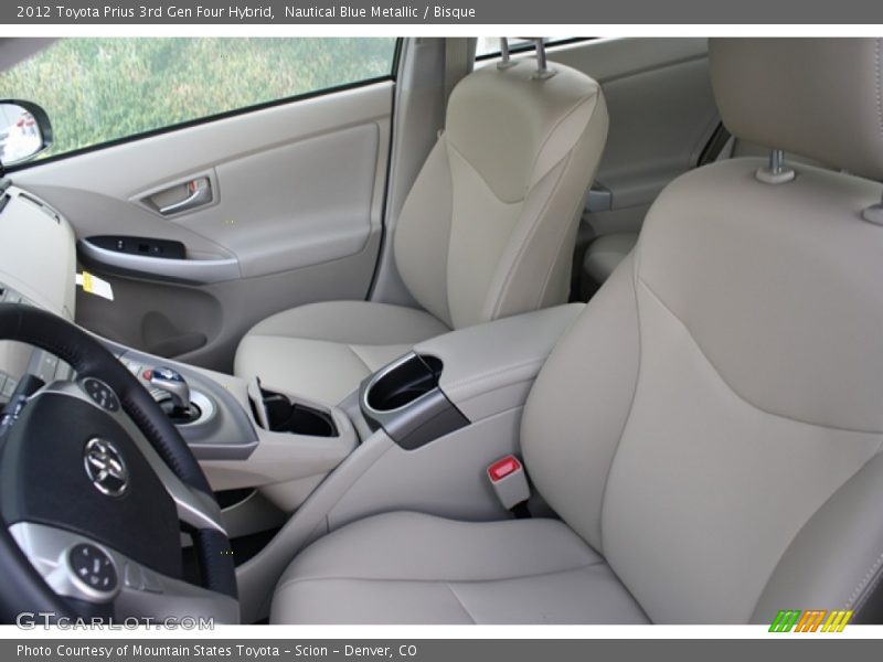 Nautical Blue Metallic / Bisque 2012 Toyota Prius 3rd Gen Four Hybrid