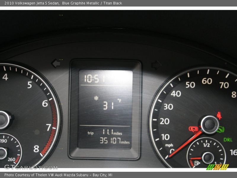 Blue Graphite Metallic / Titan Black 2010 Volkswagen Jetta S Sedan