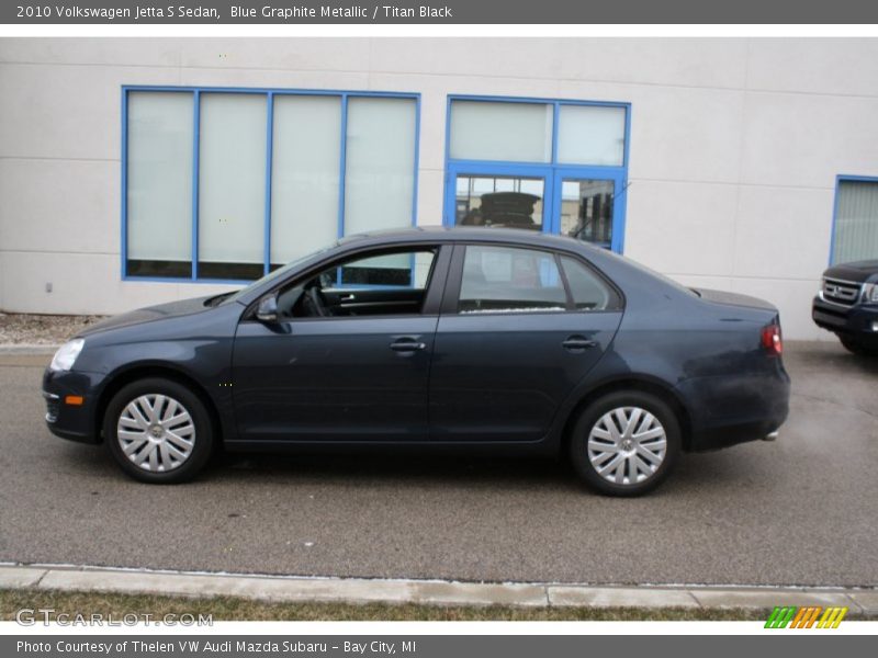 Blue Graphite Metallic / Titan Black 2010 Volkswagen Jetta S Sedan
