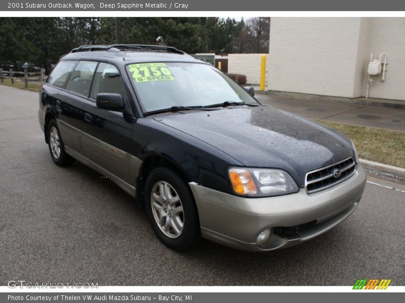 Deep Sapphire Metallic / Gray 2001 Subaru Outback Wagon