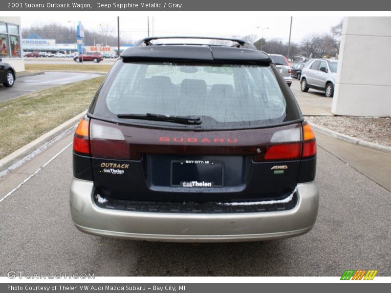 Deep Sapphire Metallic / Gray 2001 Subaru Outback Wagon