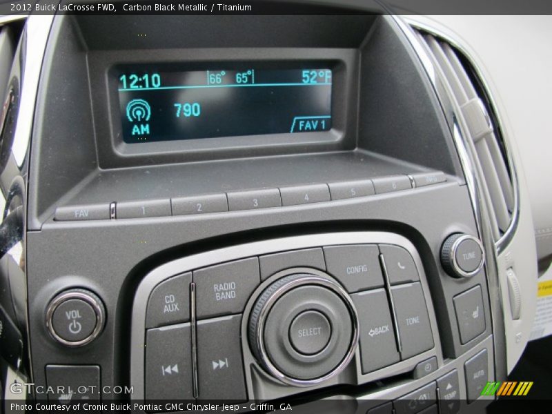 Carbon Black Metallic / Titanium 2012 Buick LaCrosse FWD