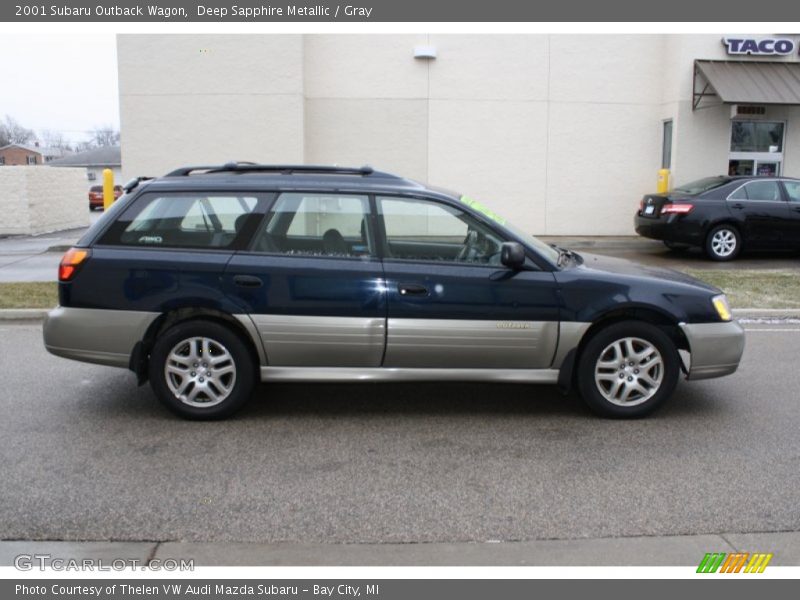 Deep Sapphire Metallic / Gray 2001 Subaru Outback Wagon