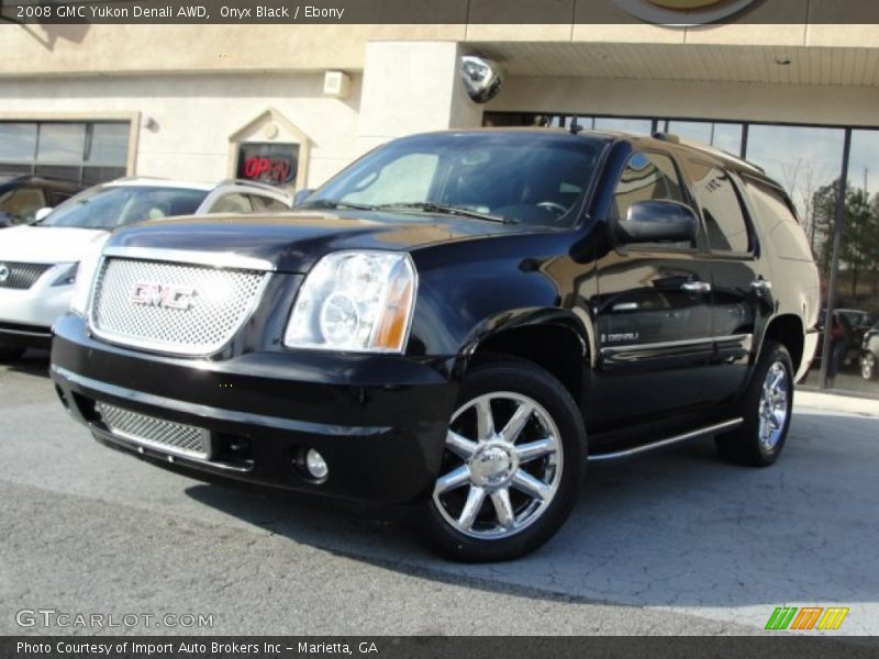 Onyx Black / Ebony 2008 GMC Yukon Denali AWD
