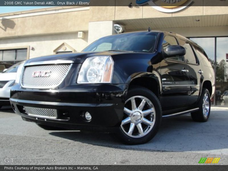 Onyx Black / Ebony 2008 GMC Yukon Denali AWD