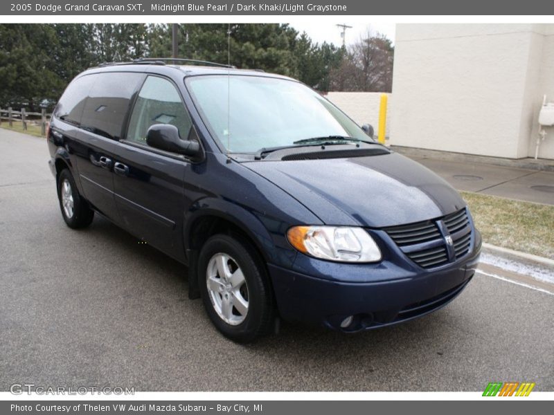 Midnight Blue Pearl / Dark Khaki/Light Graystone 2005 Dodge Grand Caravan SXT