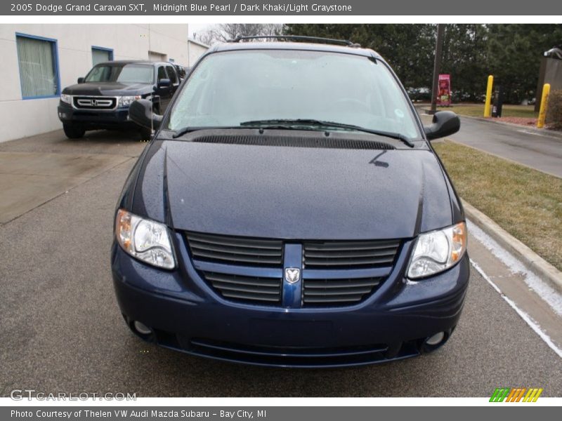 Midnight Blue Pearl / Dark Khaki/Light Graystone 2005 Dodge Grand Caravan SXT