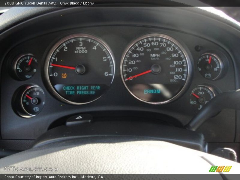 Onyx Black / Ebony 2008 GMC Yukon Denali AWD
