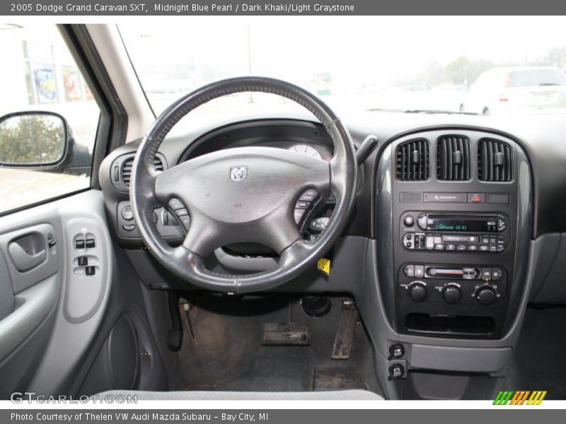 Midnight Blue Pearl / Dark Khaki/Light Graystone 2005 Dodge Grand Caravan SXT
