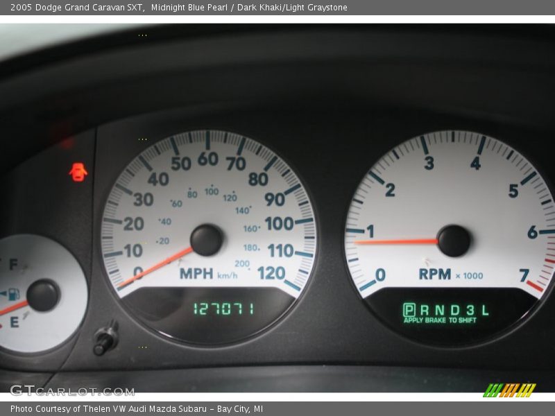 Midnight Blue Pearl / Dark Khaki/Light Graystone 2005 Dodge Grand Caravan SXT