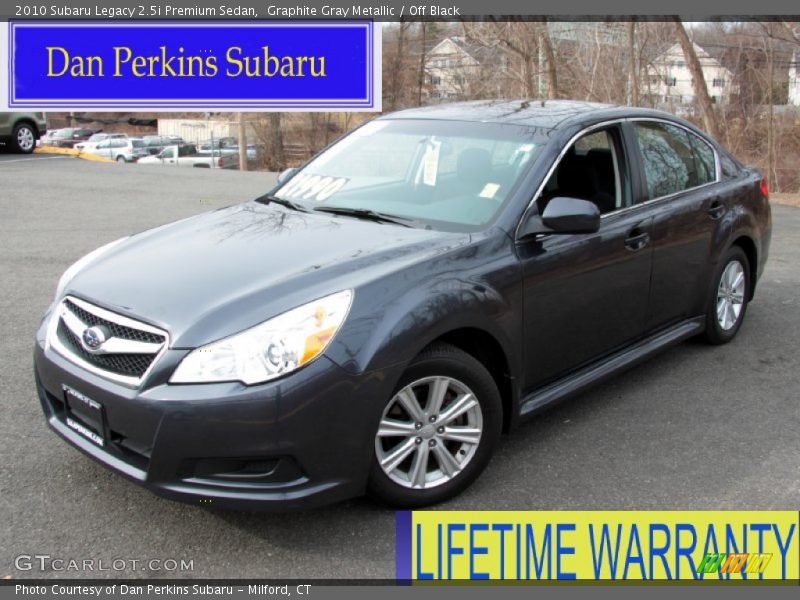 Graphite Gray Metallic / Off Black 2010 Subaru Legacy 2.5i Premium Sedan