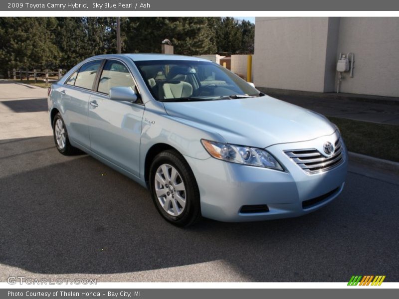 Sky Blue Pearl / Ash 2009 Toyota Camry Hybrid
