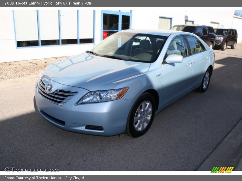 Sky Blue Pearl / Ash 2009 Toyota Camry Hybrid