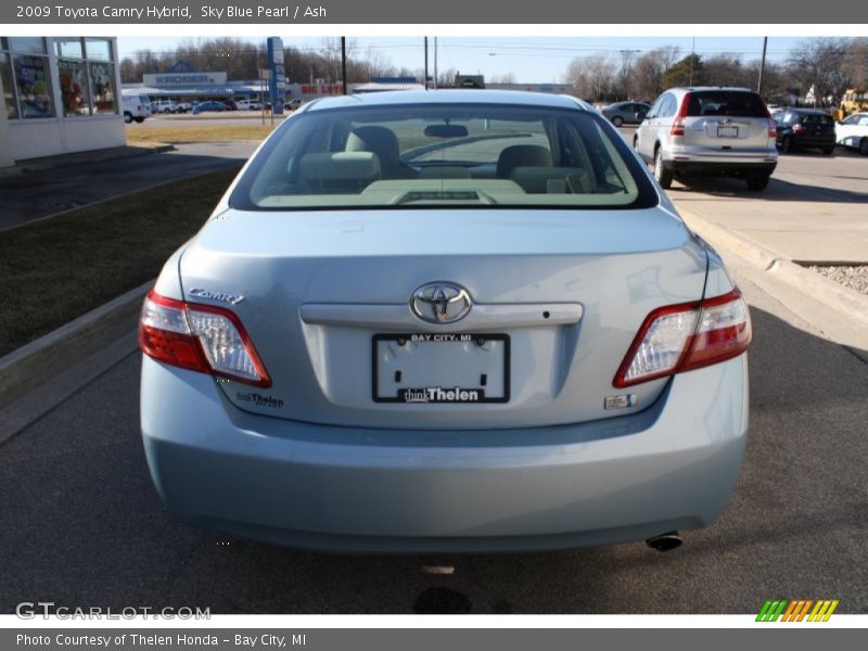 Sky Blue Pearl / Ash 2009 Toyota Camry Hybrid