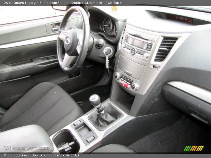  2010 Legacy 2.5i Premium Sedan Off Black Interior