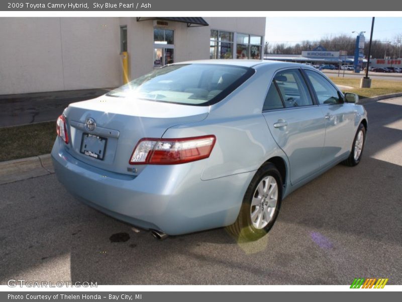Sky Blue Pearl / Ash 2009 Toyota Camry Hybrid