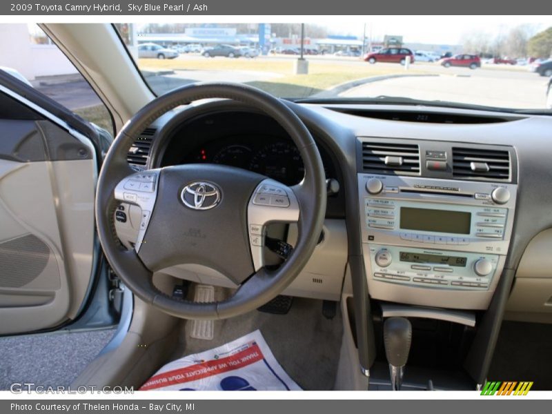 Sky Blue Pearl / Ash 2009 Toyota Camry Hybrid
