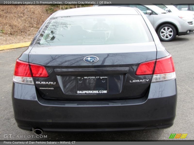 Graphite Gray Metallic / Off Black 2010 Subaru Legacy 2.5i Premium Sedan