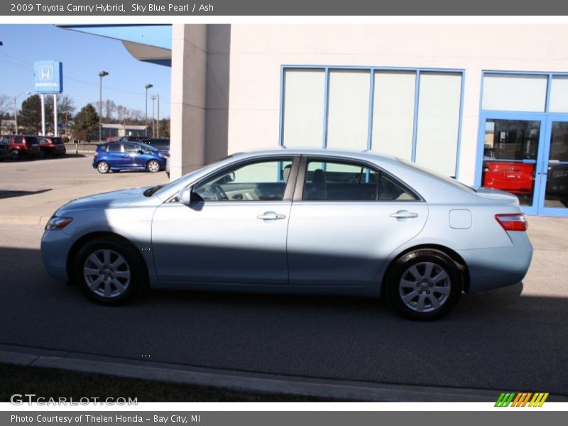 Sky Blue Pearl / Ash 2009 Toyota Camry Hybrid