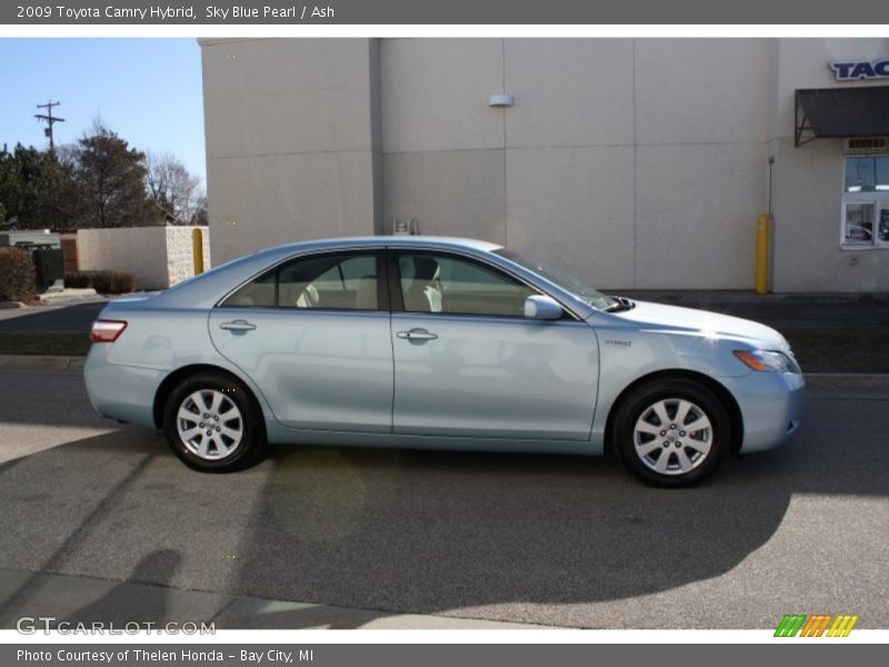 Sky Blue Pearl / Ash 2009 Toyota Camry Hybrid