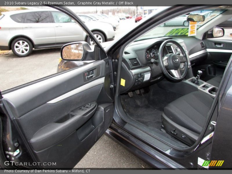  2010 Legacy 2.5i Premium Sedan Off Black Interior