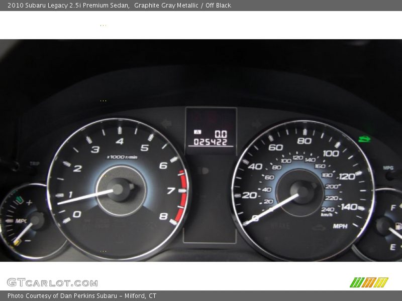  2010 Legacy 2.5i Premium Sedan 2.5i Premium Sedan Gauges