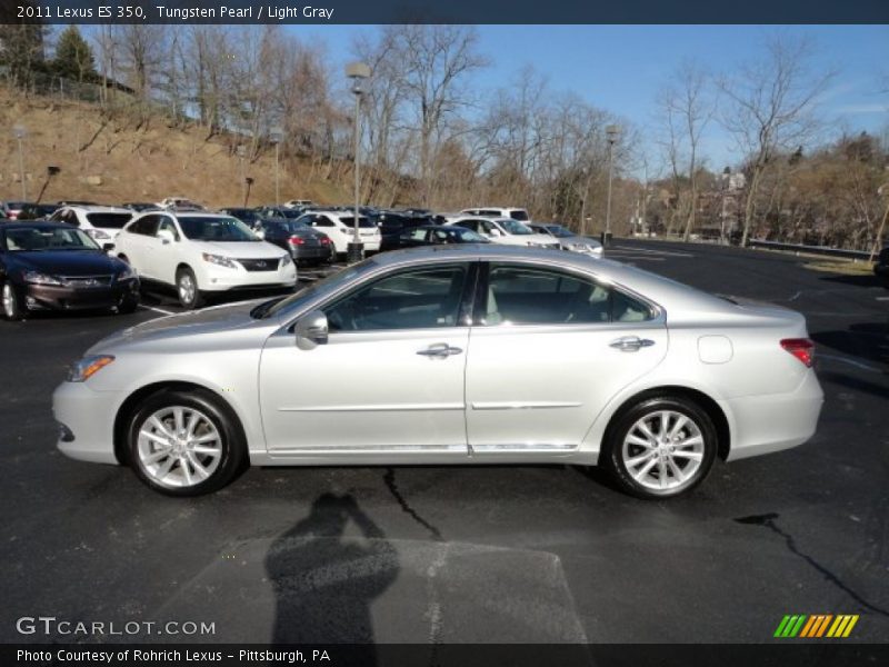 Tungsten Pearl / Light Gray 2011 Lexus ES 350