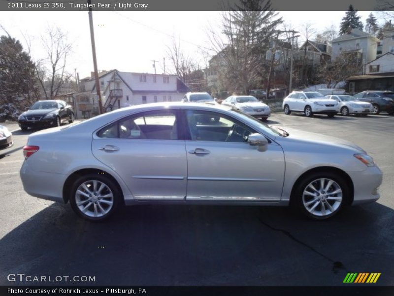 Tungsten Pearl / Light Gray 2011 Lexus ES 350