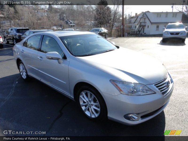 Tungsten Pearl / Light Gray 2011 Lexus ES 350
