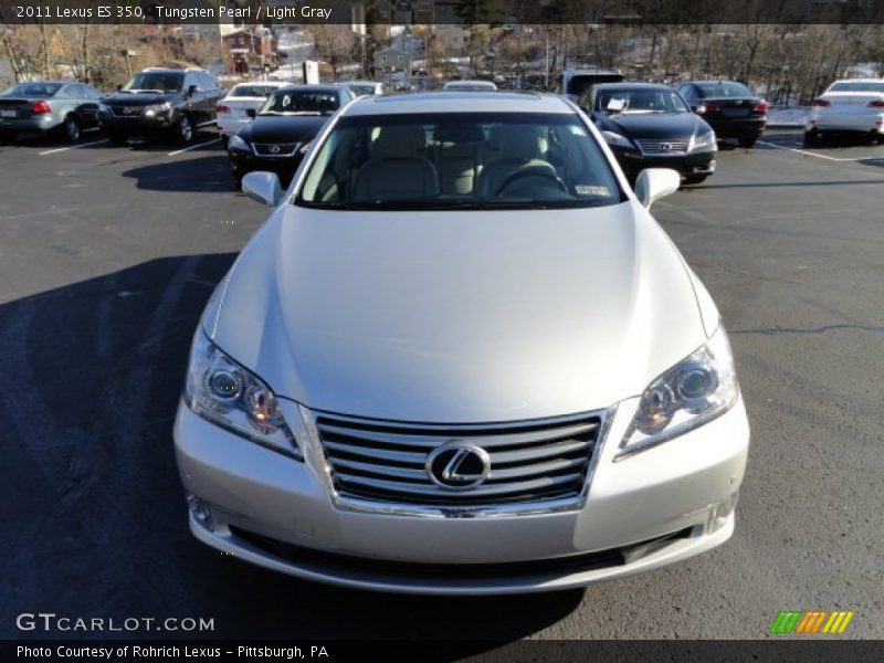 Tungsten Pearl / Light Gray 2011 Lexus ES 350