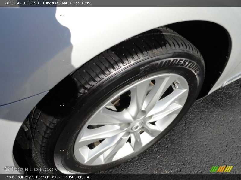 Tungsten Pearl / Light Gray 2011 Lexus ES 350